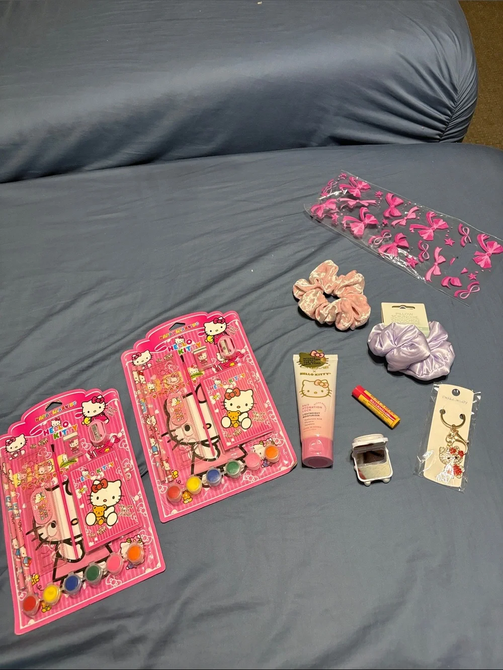 Hello Kitty Pink Kids Art & Hair Accessory Gift Set